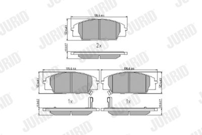 BREMSBELAGSATZ SCHEIBENBREMSE