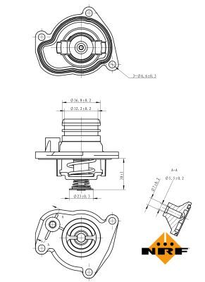THERMOSTAT KüHLMITTEL NRF 725008 6