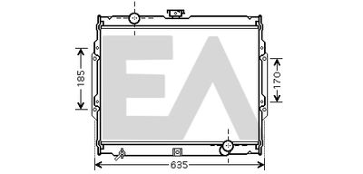 EACLIMA 31R28037 Радиатор охлаждения двигателя  для HYUNDAI  (Хендай Галлопер)