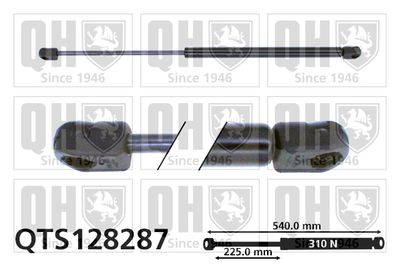 Газовая пружина, крышка багажник QUINTON HAZELL QTS128287 для AUSTIN METRO