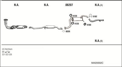 SISTEM DE ESAPAMENT WALKER MA20002C