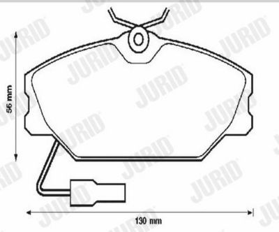 BREMSBELAGSATZ SCHEIBENBREMSE JURID 571313J 1
