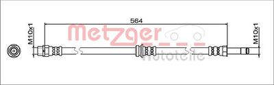 METZGER 4112068 Тормозной шланг  для BMW i3 (Бмв И3)