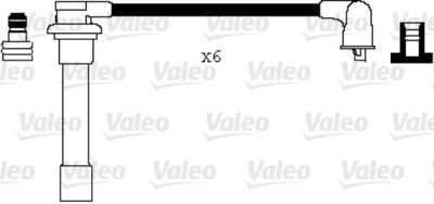Комплект проводов зажигания VALEO 346021 для HONDA ACCORD