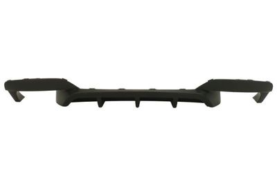 Bumper valance Achter Bodem (zwart, met een uitsparing voor de uitlaatpijp: dubbel) past: BMW 6 F12, F13 Beker 11.10-05.17