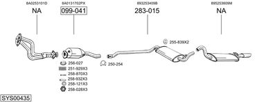 Изпускателна система BOSAL SYS00435