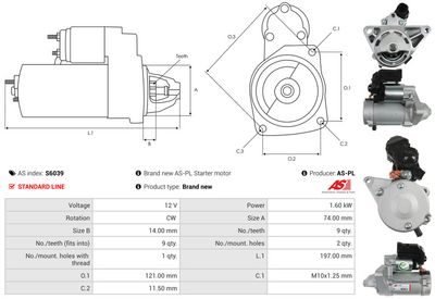 STARTER AS-PL S6039 4