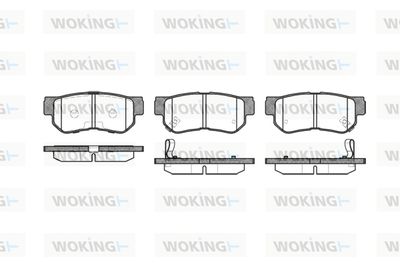Комплект тормозных колодок, дисковый тормоз WOKING P6463.12 для HYUNDAI MATRIX