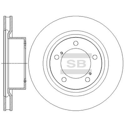 Тормозной диск Hi-Q SD4062 для TOYOTA SEQUOIA