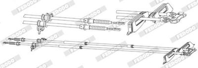 SEILZUG FESTSTELLBREMSE FERODO FHB432980 1