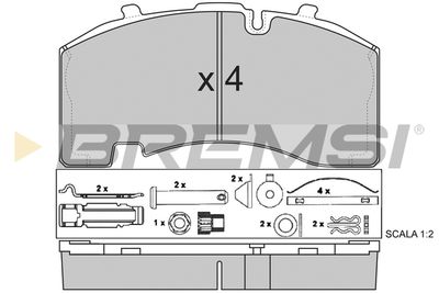 Brake pad set, disc brake