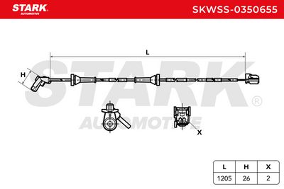 датчик, обороти на колелото STARK SKWSS-0350655