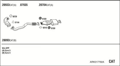 ABGASANLAGE WALKER ARK017792A