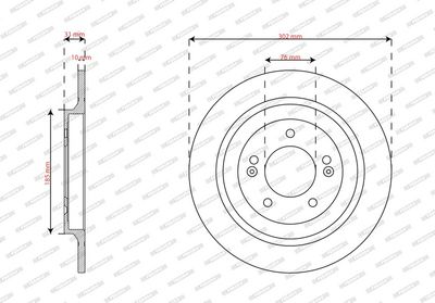 BREMSSCHEIBE FERODO DDF2787C 1