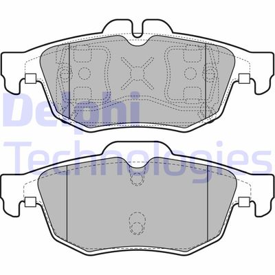 Комплект тормозных колодок, дисковый тормоз DELPHI LP2259 для RENAULT LATITUDE