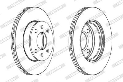 BREMSSCHEIBE FERODO DDF1268C 1
