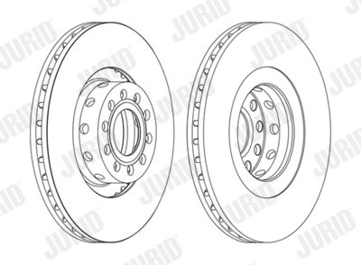 Тормозной диск JURID 562175JC-1 для VW PHAETON