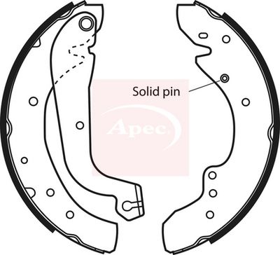 APEC Brake Shoe Set SHU537