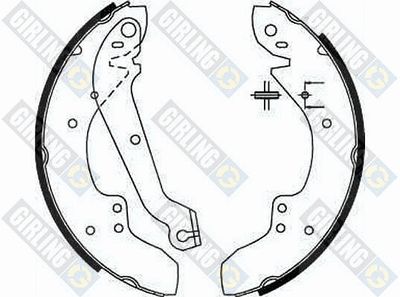 Комплект тормозных колодок GIRLING 5161671 для FORD GRANADA
