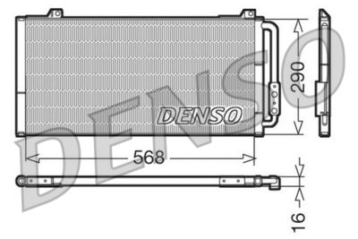 Конденсатор, кондиционер DENSO DCN24001 для ROVER 25