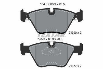 Brake Pad Set, disc brake 2199003