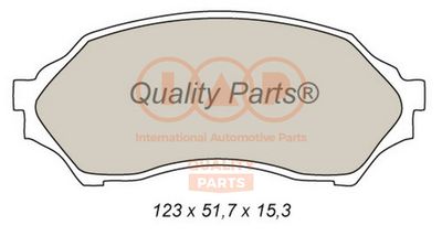 Комплект тормозных колодок, дисковый тормоз IAP QUALITY PARTS 704-11025 для MAZDA 323