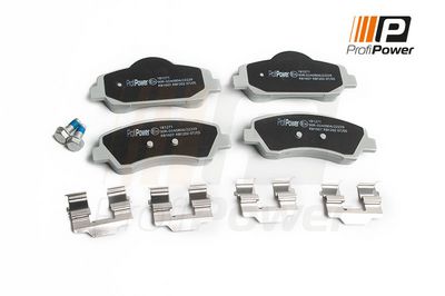 stabdžių trinkelių rinkinys, diskinis stabdys 1B1271 ProfiPower