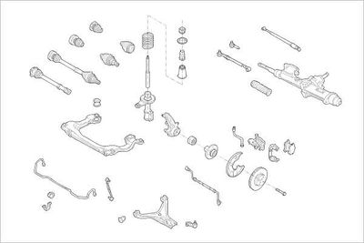 RADAUFHäNGUNG DELPHI OEAUDI000001400F
