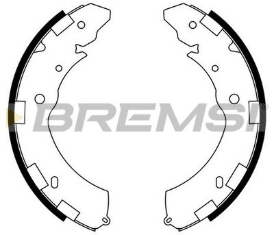 Комплект тормозных колодок BREMSI GF0833 для MITSUBISHI L200