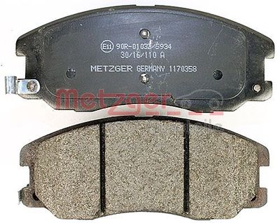 BREMSBELAGSATZ SCHEIBENBREMSE METZGER AUTOTEILE 1170358 2