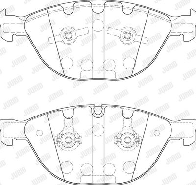 BREMSBELAGSATZ SCHEIBENBREMSE JURID 573150JC 1