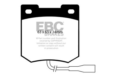 Комплект тормозных колодок, дисковый тормоз EBC Brakes DP353 для TALBOT AVENGER