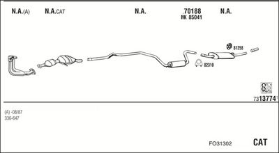 SISTEM DE ESAPAMENT WALKER FO31302