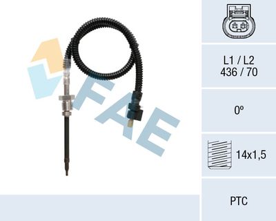 czujnik, temperatura spalin FAE 68060