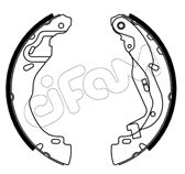 CIFAM 153-749 Ремкомплект барабанных колодок для RENAULT CLIO V (B7_) 1.0 TCe 100 (B7MT)