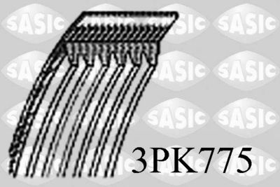 Поликлиновой ремень SASIC 3PK775 для RENAULT CLIO