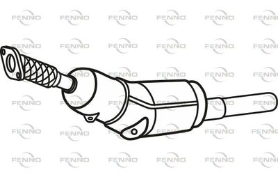 Filtr sadzy / filtr cząstek stałych, układ wydechowy FENNO P9832DPF