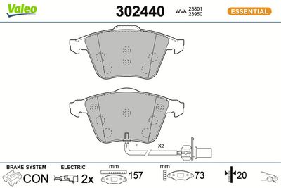 BREMSBELAGSATZ SCHEIBENBREMSE