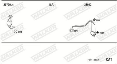 SISTEM DE ESAPAMENT WALKER FIK110002