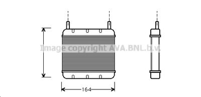 Теплообменник, отопление салона PRASCO AU6053 для AUSTIN MINI