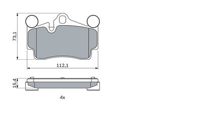 SET PLACUTE FRANA FRANA DISC BOSCH 0986424741 4