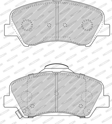 BREMSBELAGSATZ SCHEIBENBREMSE FERODO FDB4623 2