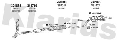 Układ wydechowy KLARIUS 750195E