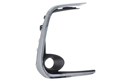 Voorbumper afdekking Voor Rechts (met mistlampgaten, plastic, chroom/zwart) past: TOYOTA COROLLA SDN E21 03.19-05.22