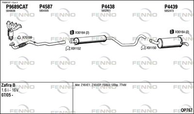 Układ wydechowy FENNO OP767