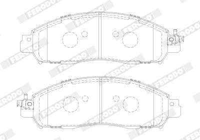 Brake Pad Set, disc brake FVR5284