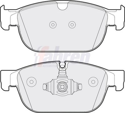 Fahren Brake Pad Set, disc brake FBP3788