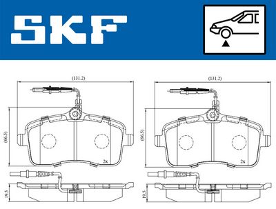 Комплект тормозных колодок, дисковый тормоз VKBP 80232 E