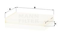 Фильтр, воздух во внутренном пространстве MANN-FILTER CU 21 009 для KIA SOUL
