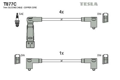 SET CABLAJ APRINDER TESLA T877C